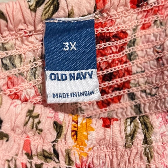 Old Navy Red and Pink Sundress with Bishop Sleeves - Picture 9 of 16